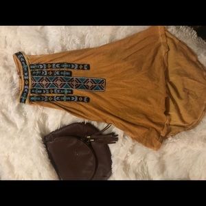 Free People Embroidered Top